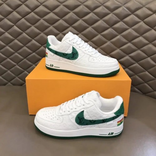 Louis Vuitton x Nike Air Force 1 Sneaker Reps (Green & White)