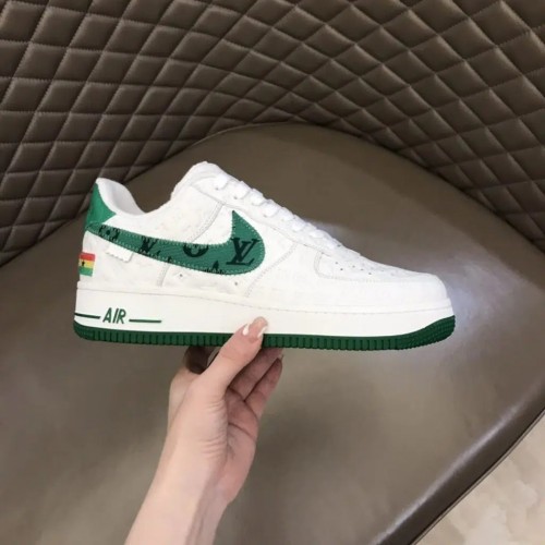 Louis Vuitton x Nike Air Force 1 Sneaker Reps (Green & White)