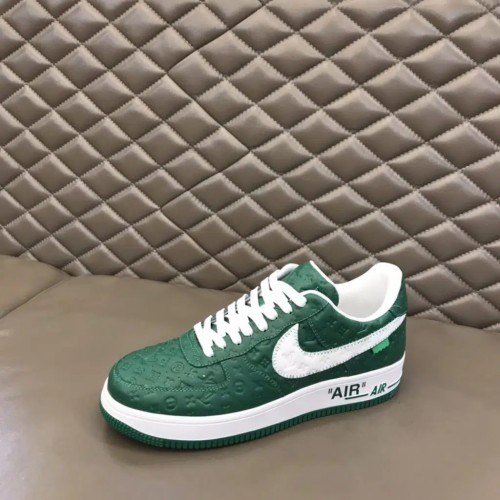 Louis Vuitton x Nike Air Force 1 Trainers Sneaker Reps (Green)