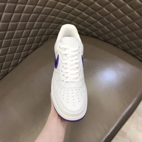 Louis Vuitton x Nike Air Force 1 Sneaker Reps (Purple & White)