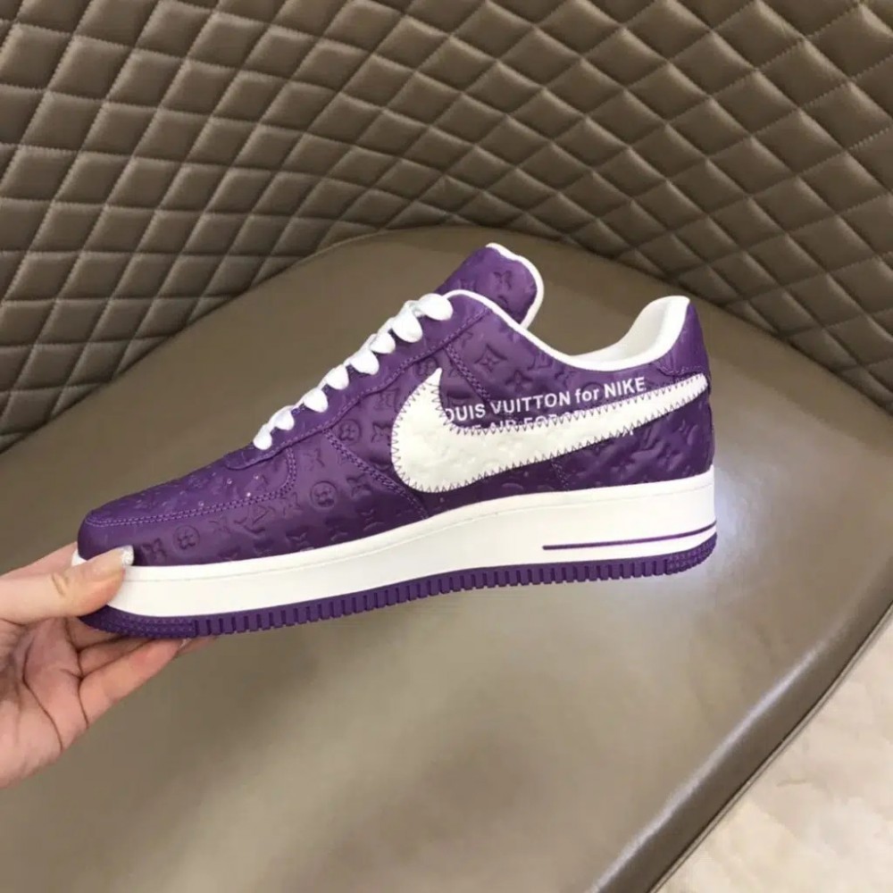 Louis Vuitton x Nike Air Force 1 Reps Sneaker (Pure Purple)