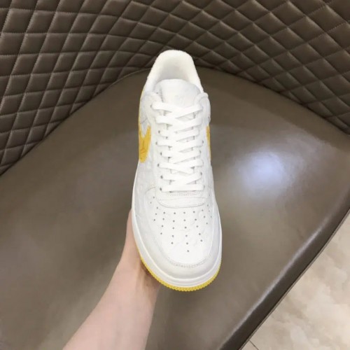 Louis Vuitton x Nike Air Force 1 Replica (Yellow & White)