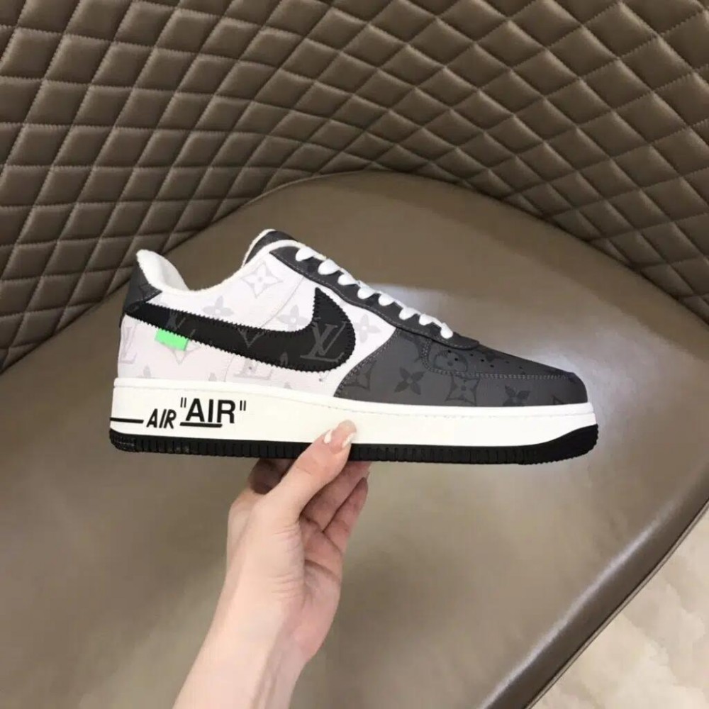 Louis Vuitton x Nike Air Force 1 Reps Shoe (Mono Black)