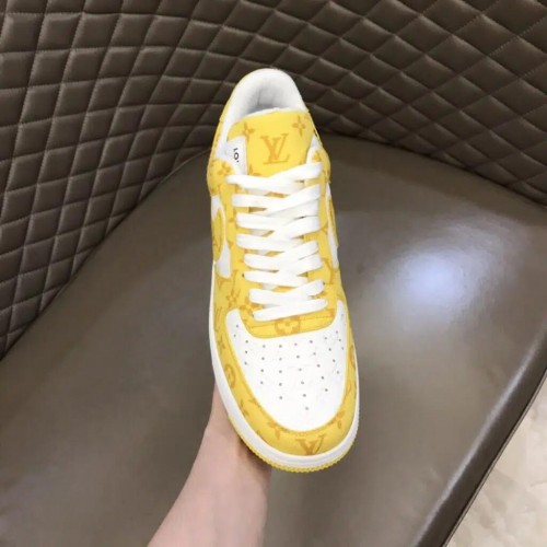 Louis Vuitton x Nike Air Force 1 Sneaker Reps (Mono Yellow)