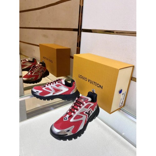 Louis Vuitton Runner Tatic Replica Shoes (Red)