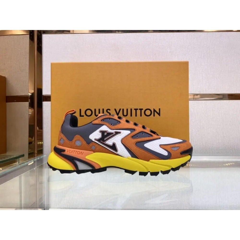 Louis Vuitton Runner Tatic Replica Shoes (Orange)