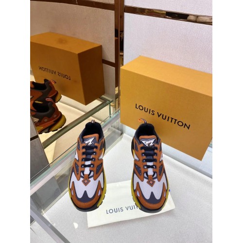 Louis Vuitton Runner Tatic Replica Shoes (Orange)