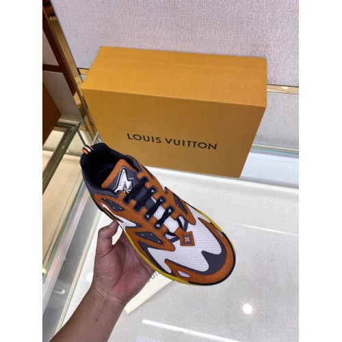 Louis Vuitton Runner Tatic Replica Shoes (Orange)