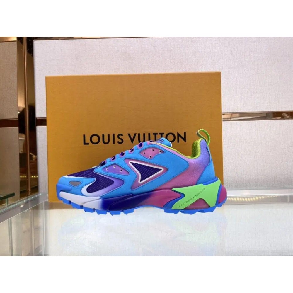 Louis Vuitton Runner Tatic Replica Shoes (Blue)