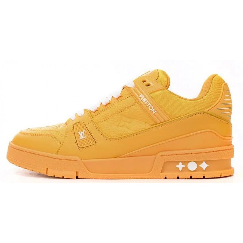 Louis Vuitton Trainer Sneaker Reps YELLOW