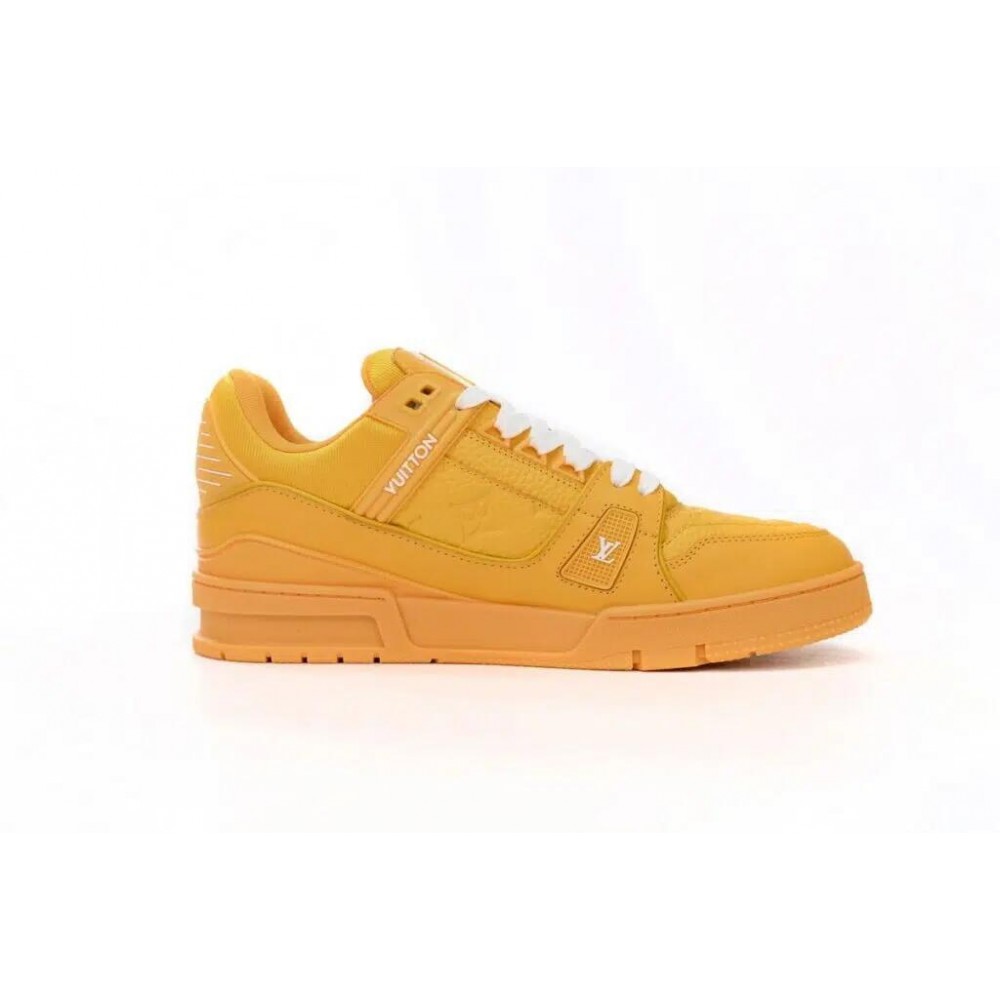 Louis Vuitton Trainer Sneaker Reps YELLOW