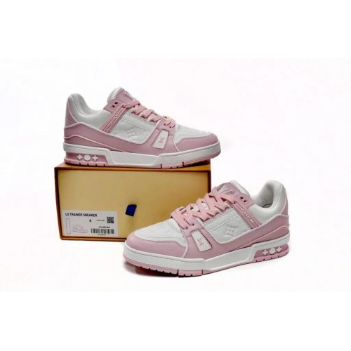 Louis Vuitton Trainer Sneaker Reps PINK