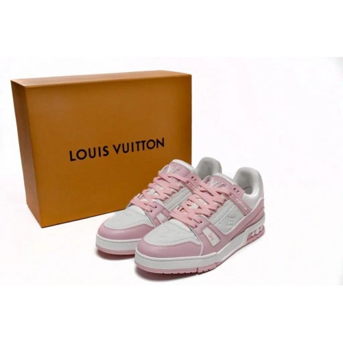 Louis Vuitton Trainer Sneaker Reps PINK