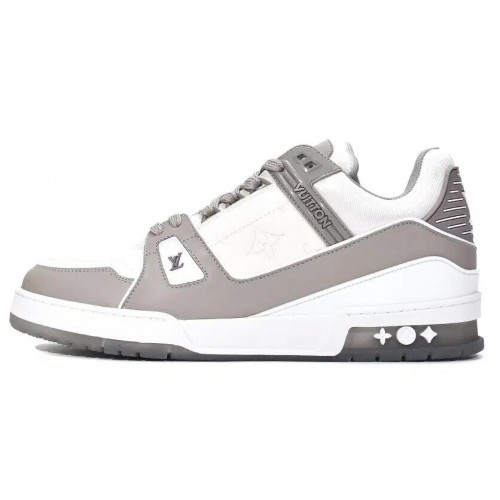 Louis Vuitton Trainer Sneaker Reps GREY WHITE