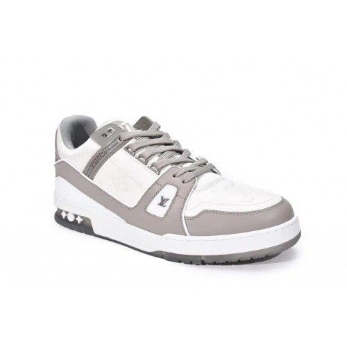 Louis Vuitton Trainer Sneaker Reps GREY WHITE