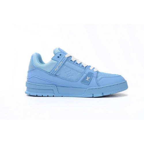 Louis Vuitton Trainer Sneaker Reps ALL LIGHT BLUE