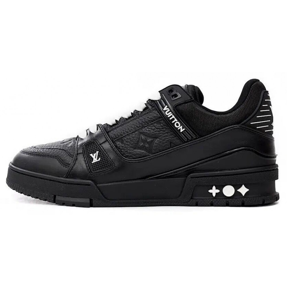Louis Vuitton Trainer Sneaker Reps ALL BLACK