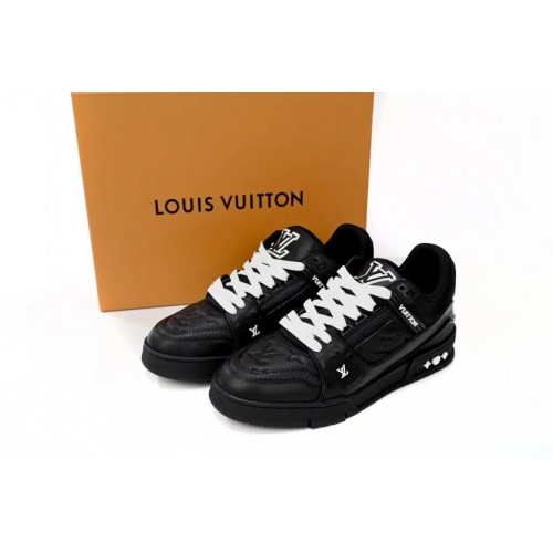 Louis Vuitton Trainer Sneaker Reps ALL BLACK