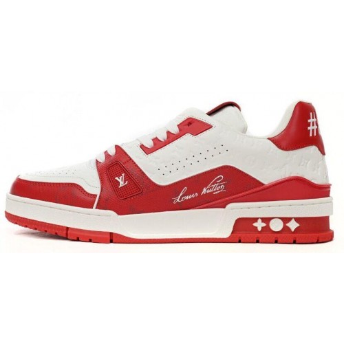 Louis Vuitton Trainer Sneaker Reps RED