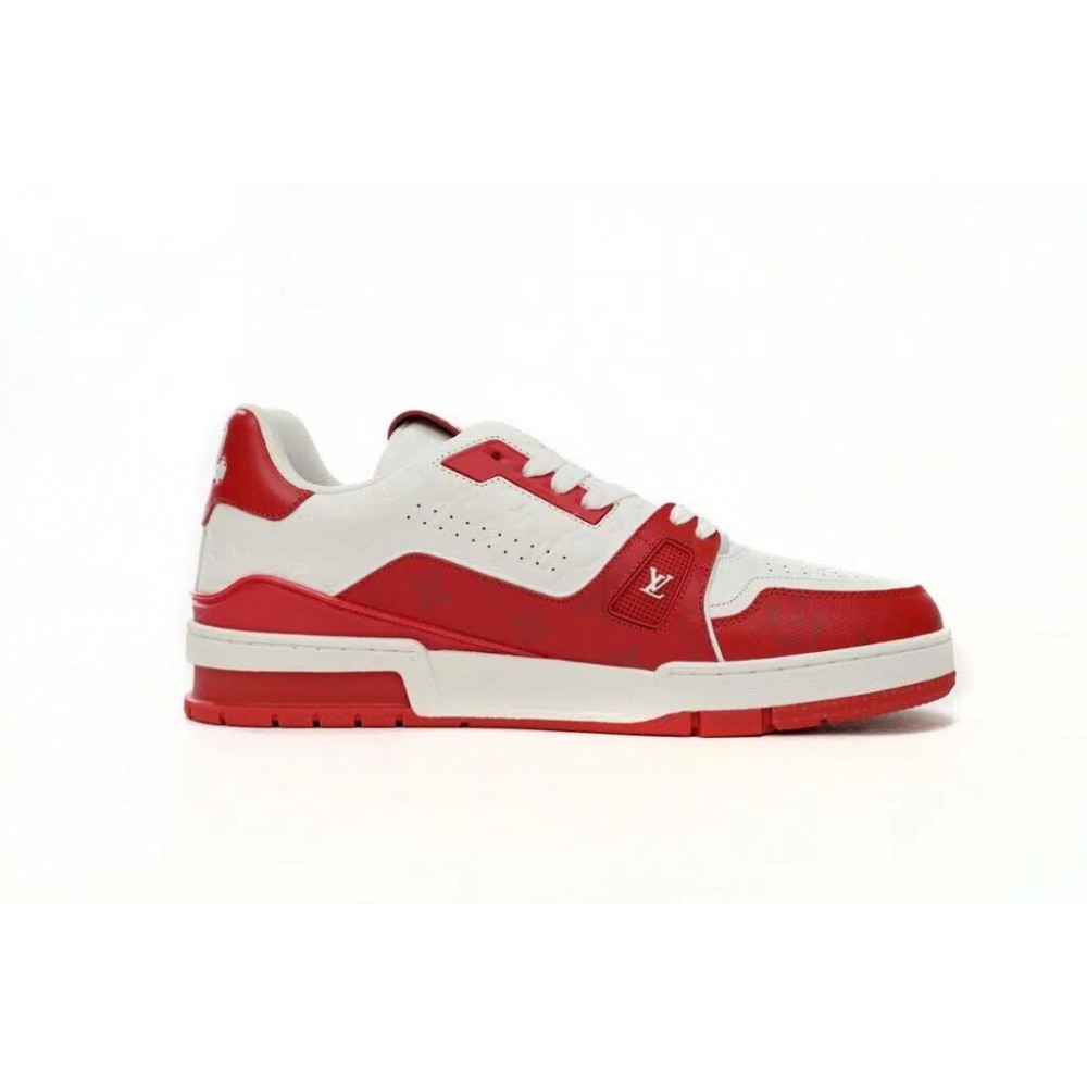 Louis Vuitton Trainer Sneaker Reps RED