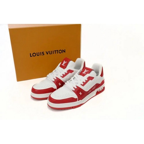 Louis Vuitton Trainer Sneaker Reps RED