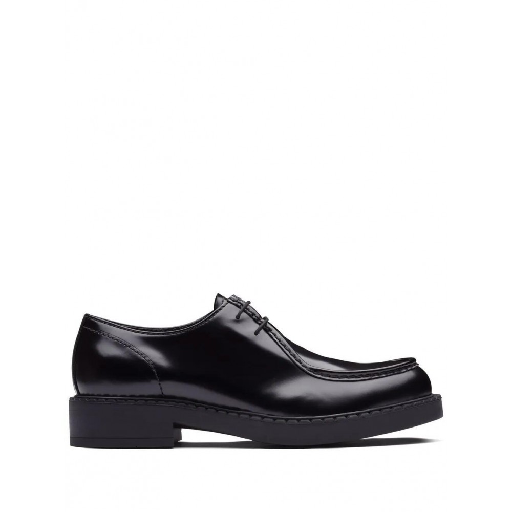 Prada brushed leather Derby shoes