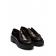 Prada opaque brushed-leather lace-up shoes