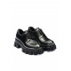 Prada Moonlith brushed leather lace-up shoes