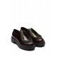 Prada opaque brushed-leather lace-up shoes