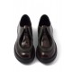 Prada opaque brushed-leather lace-up shoes