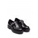 Prada brushed-leather Mary Jane shoes