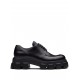 Prada Monolith brushed leather lace-up shoes