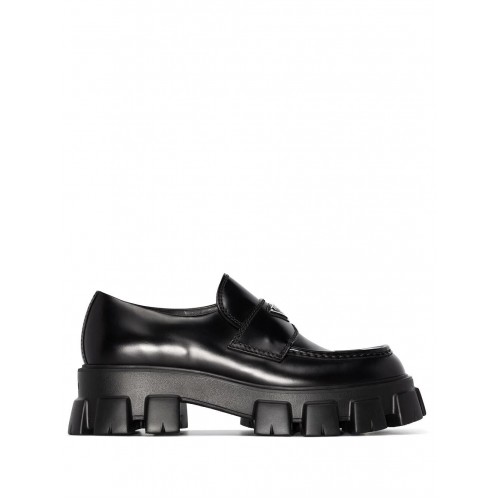 Prada Monolith leather loafers