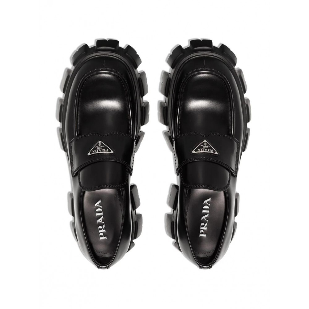 Prada Monolith leather loafers