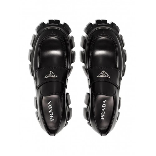 Prada Monolith leather loafers