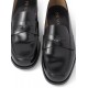 Prada logo-plaque leather loafers