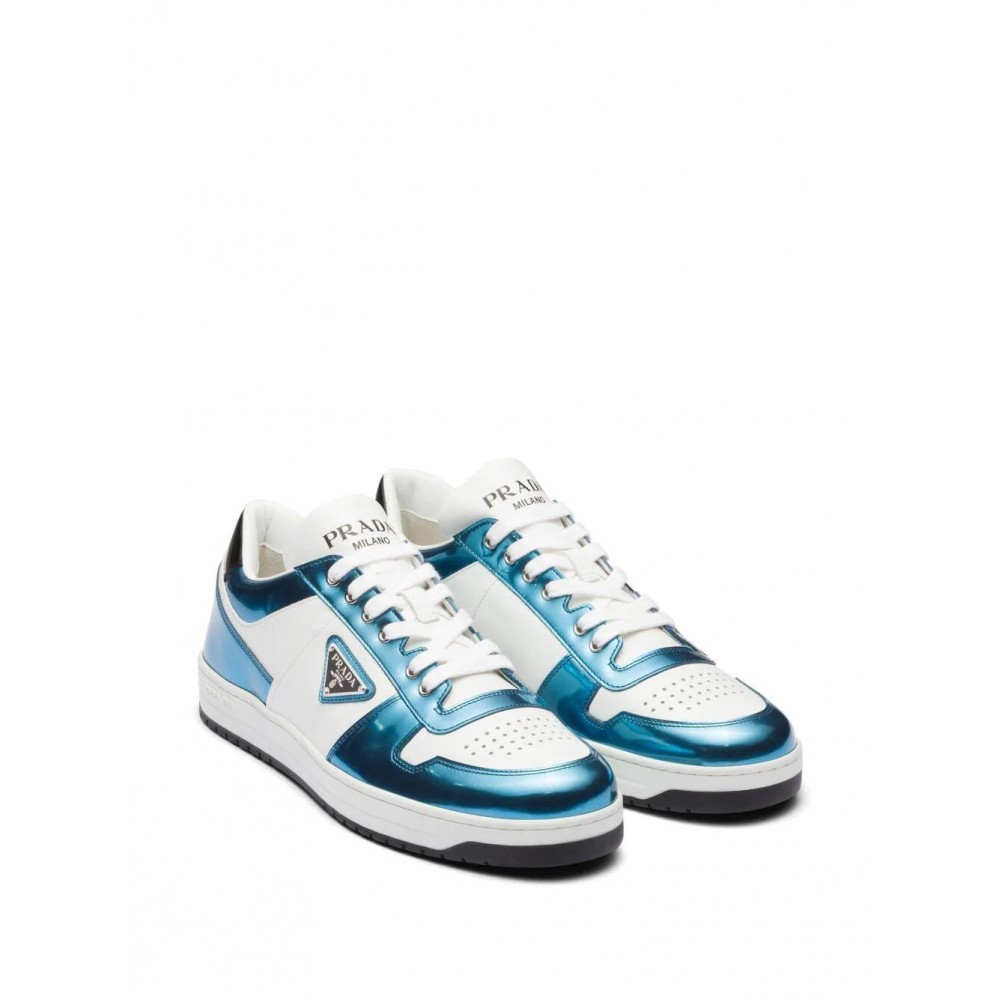 Prada District metallic-effect sneakers