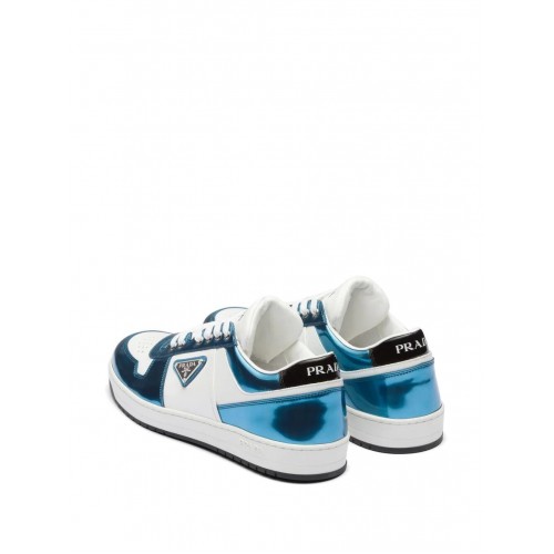 Prada District metallic-effect sneakers