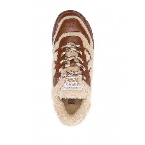 Versace Greca Odissea shearling sneakers