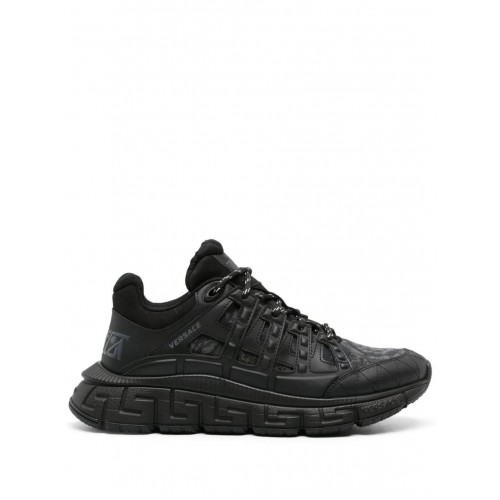 Versace Trigreca Barocco-jacquard caged sneakers