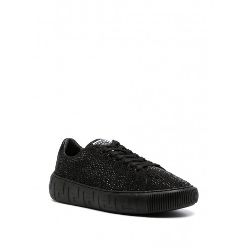 Versace Greca crysta-embellished sneakers