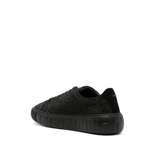 Versace Greca crysta-embellished sneakers