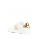 Versace Embroidered Greca leather sneakers